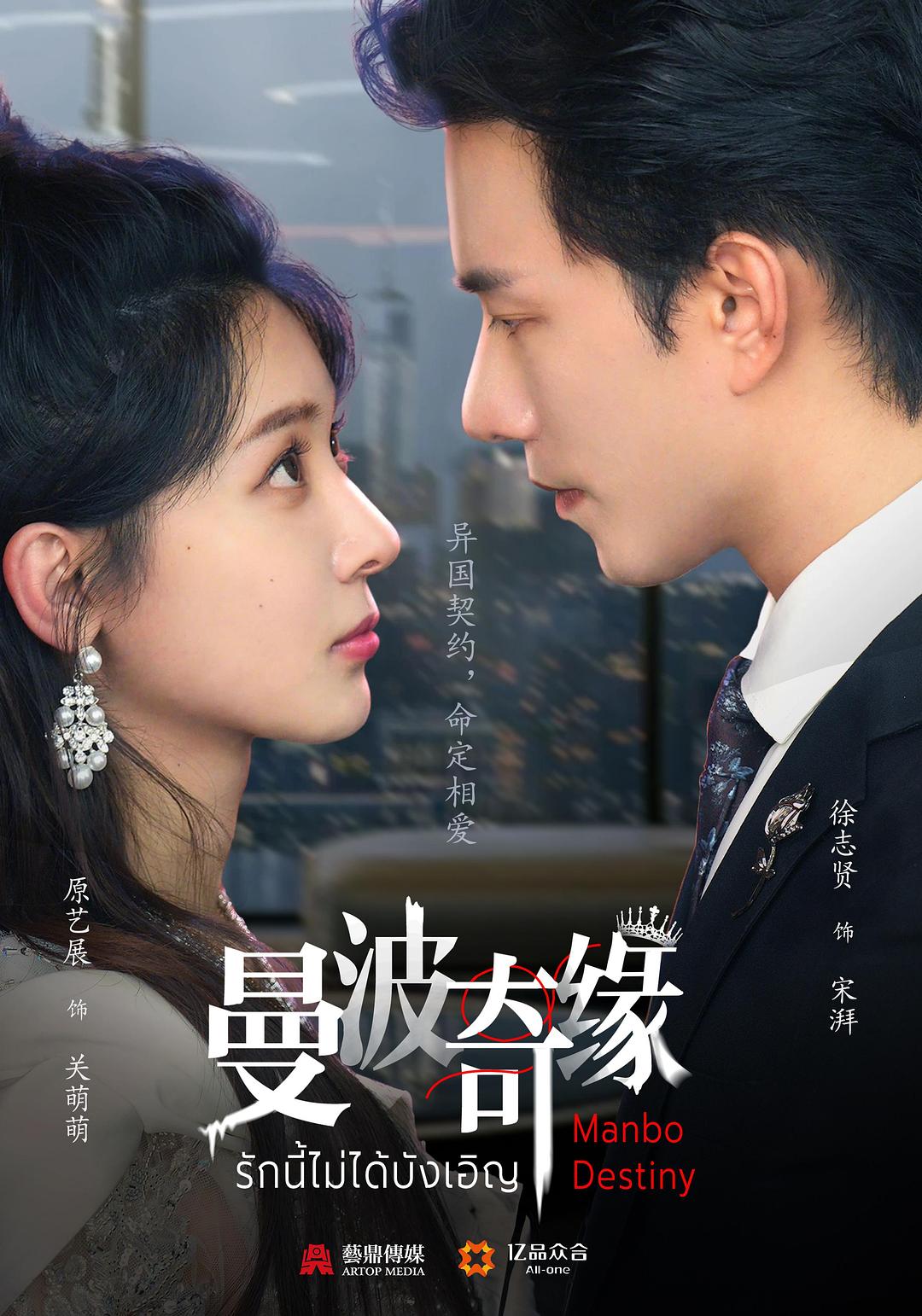 alt="电视剧《曼波奇缘》(2025)宣传海报,呈现中国女孩关萌萌与曼波国王子宋湃在异国逃亡与契约结婚的场景,展现浪漫喜剧与跨境电商创业交织的甜蜜冒险氛围。"